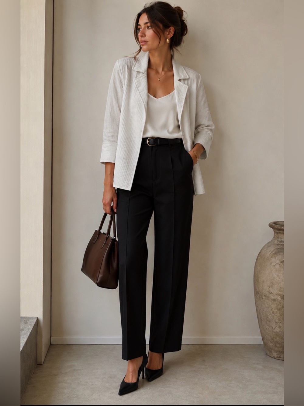 Lafayette 148 New York Silk Blend Textured Open Blazer Sz Small